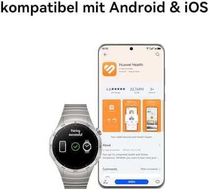Išmanusis laikrodis Huawei Watch GT 4 Active (46 mm), Nerūdijančio plieno korpusas su austu žalios spalvos kompoziciniu dirželiu