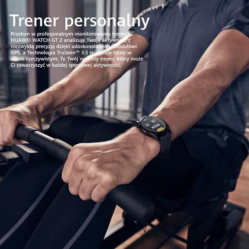 Išmanusis laikrodis Huawei Watch GT 2 Classic (46mm), Sidabrinės spalvos su  rudos spalvos odiniu dirželiu | Varle.lt