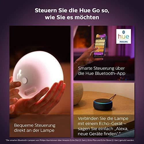 Nešiojamasis šviestuvas Philips Hue Go (Balta/spalvota)