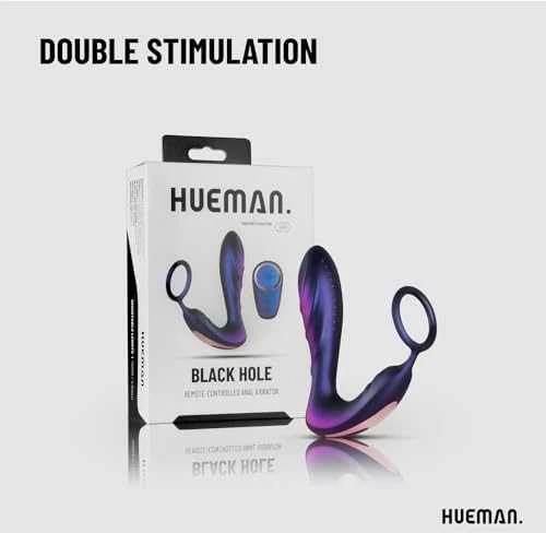 Easytoys Hueman – juodosios skylės analinis vibratorius