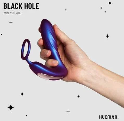 Easytoys Hueman – juodosios skylės analinis vibratorius