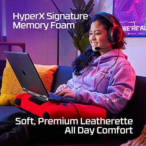 HyperX Cloud III žaidimų ausinės, Juodai raudonos