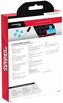 Pakaitiniai klavišai HyperX Rubber Keycaps, mėlynos spalvos (US)