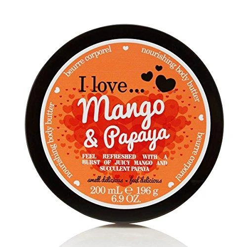 I Love Mango & Papaya Hydrating Body Butter, 200 ml