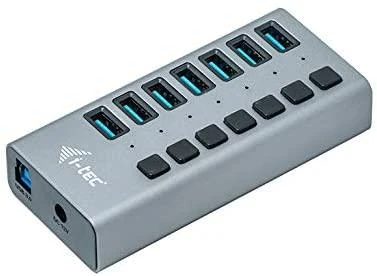 I-tec U3CHARGEHUB7 mobiliojo įrenginio kroviklis Vidaus Pilka