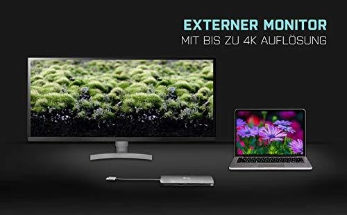 I-TEC USB C metalo nano dokas stotis 1xHDMI 4K 1xSD kortelių skaitytuvas 1xmicroSD kortelių skaitytuvas 1xGLAN 1xgarsas 3x USB 3.0 prievadas 1x USB-C PD