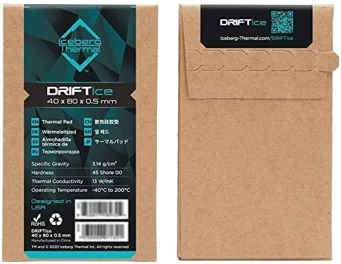 Iceberg Thermal Aisbergo AISB DRIFTIce 40 x 80 mm x 0,5 mm (DRIFTICE05-A0A)