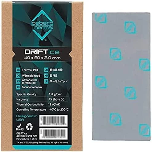 Iceberg Thermal Aisbergo laikiklis DRIFTIce 40 x 80 mm x 2 mm (DRIFTICE20-A0A)