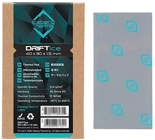 Iceberg Thermal Aisbergo AISB DRIFTIce 40 x 80 mm x 1,5 mm (DRIFTICE15-A0A)