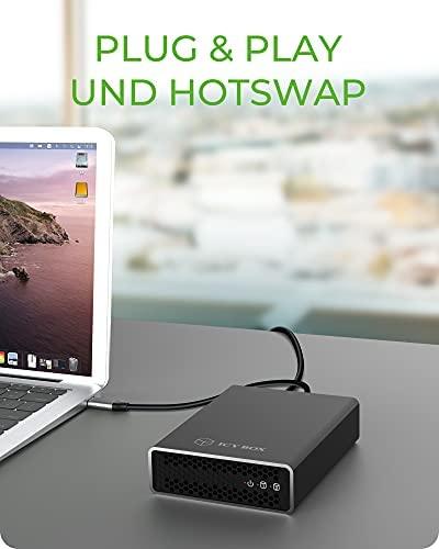Icy Box „Raidsonic“ išorinė RAID sistema SSD ir HDD diskams IB-RD2253-U31, 2 x 2,5 colio SATA I/II/III, 2,5 colio, 1 x USB 3.1 (2 kartos) B tipo su UASP palaikymu