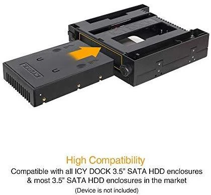 Nezatříděno Kištukinis Icy Dock 3.5 "2,5" SATA HDD & SSD EZKonvertuoti disko (MB882SP- 1S- 1B)