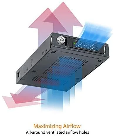 Carruzzo Icy Dock MB601M2K-1B saugojimo diskų korpusas SSD korpusas Juoda 3.5″