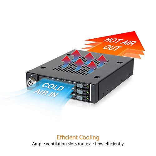Icy Dock 3x 2,5 colio HDD / SSD, SAS / SATA lizdas (MB993SK-B)