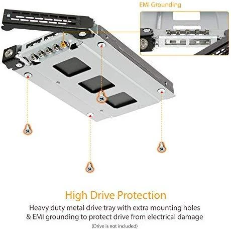 Nezatříděno „Icy Dock“ 5,25 colio iki 2,5 colio SATA „ToughArmor“ optinio disko lizdas (MB411SKO-B)