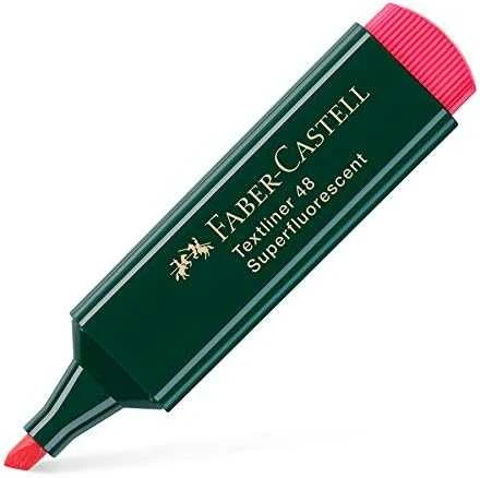 Žymeklis tekstui Faber-Castell, 1-5 mm, kirsta galvutė, raudonas 1212-306
