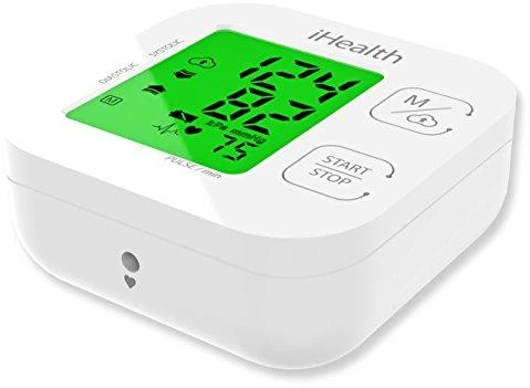 Kraujospūdžio matuoklis iHealth | Trasa | KN-550BT | Baltas/Mėlyna | Kraujospūdžio (sistolinio ir diastolinio) apskaičiavimas, Širdies susitraukimų dažnio skaičiavimas | 4 | Belaidis Bluetooth ryšys | Automatinis | Svoris 438 g