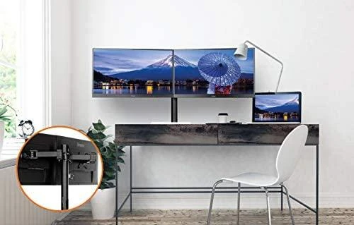 iiyama DS1002C-B1 stalinis plokščiųjų ekranų laikiklis 76,2 cm (30") Gnybtas Juoda
