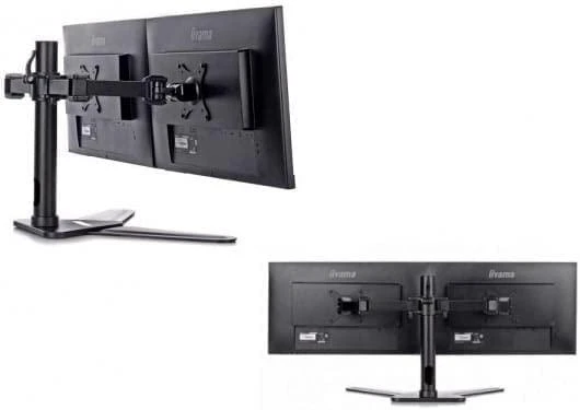 iiyama DS1002D-B1 monitoriaus laikiklis arba stovas 76,2 cm (30") Juoda