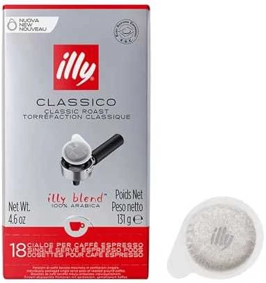 ​Illy Classico Medium Roast E.S.E. kavos pagalvėlės