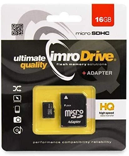 IMRO atminties kortelė Micro SD 16GB su adapteriu SD
