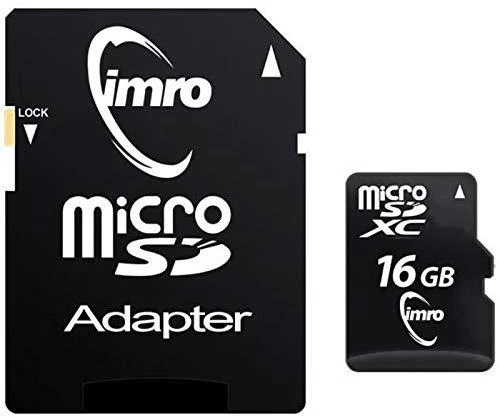 IMRO atminties kortelė Micro SD 16GB su adapteriu SD