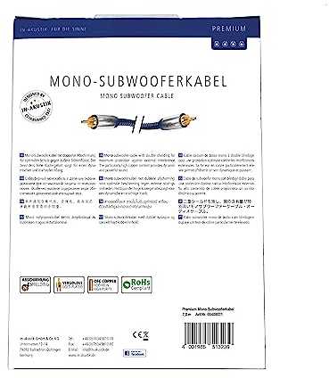 Kabelis Inakustik in-akustik Premium Y Subwoofer SUB 2,0m 00408021