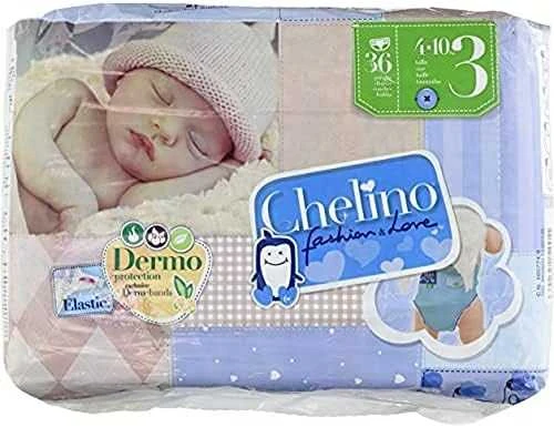 "Chelino Fashion-Love" sauskelnės T-3 36 vienetai