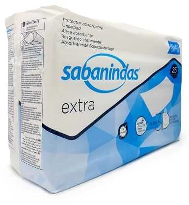 Sabanindas paklotai 60x40cm 25 vnt