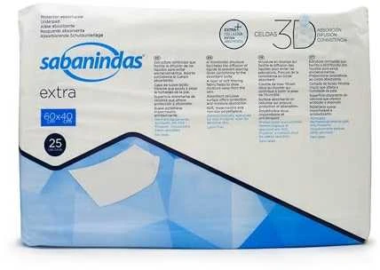 Sabanindas paklotai 60x40cm 25 vnt