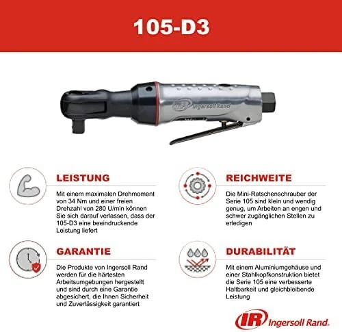 Pneumatinė terkšlė 3/8" INGERSOLL RAND 105-D3