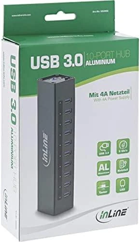 HUB USB InLine 10x USB-A 3.0 (35395C)