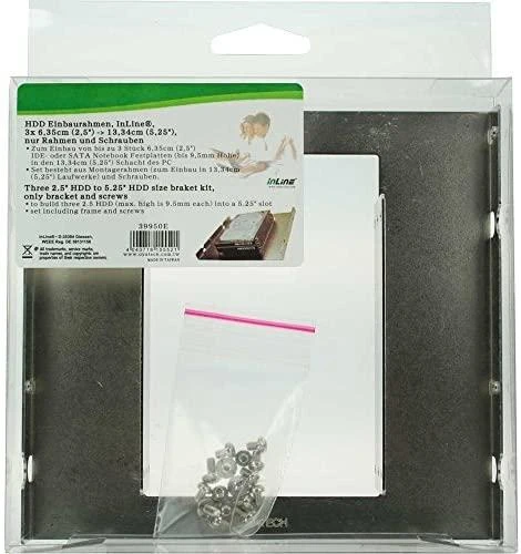 Inline 3.5 adapteris 3x 2.5 HDD - rinkinys pakuotėje
