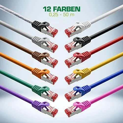 InLine Patchcord S/FTP, PiMF, Cat.6, PVC, žalia 40m (76440G)