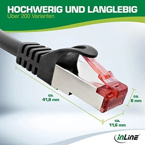 InLine Patchcord S/FTP, PiMF, Cat.6, PVC, geltona 40m (76440Y)