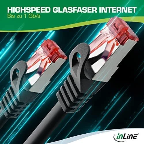InLine Patchcord S/FTP, PiMF, Cat.6, PVC, geltona 40m (76440Y)