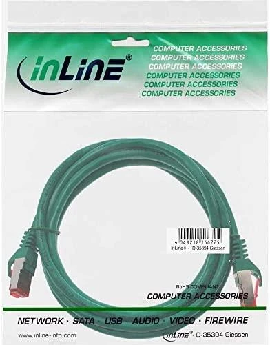 InLine Patchcord S/FTP, PiMF, Cat.6, PVC, žalia 25m (76425G)