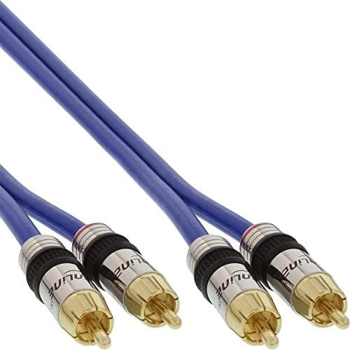 Inline Kabelis Intos RCA (Cinch) x2 - RCA (Cinch) x2 3m mėlyna (89703P)