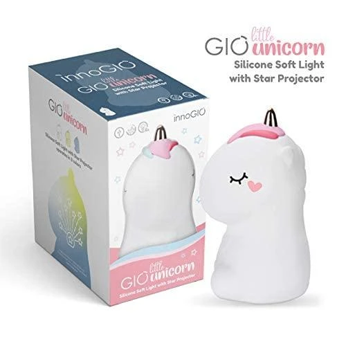 INNOGIO naktinė lemputė su projektoriumi GIO Little Unicorn ING-200