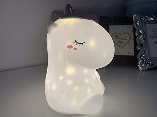 INNOGIO naktinė lemputė su projektoriumi GIO Little Unicorn ING-200