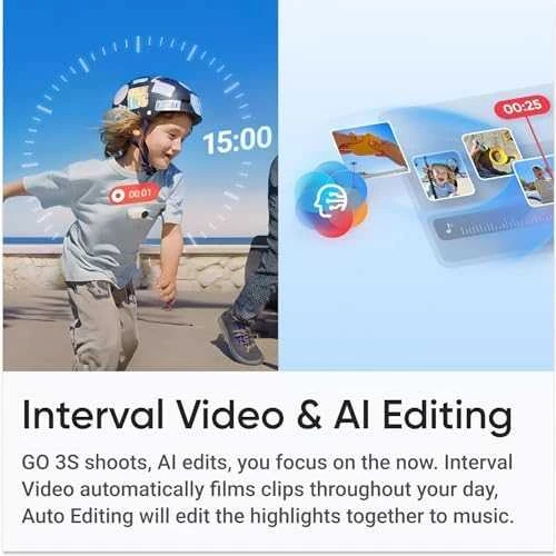 Insta360 GO 3S Standard Bundle Midnight Juodas 128 GB