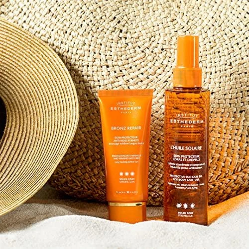 "Institut Esthederm" saulės priežiūros aliejus kūnui ir plaukams "Strong Sun" 150ml