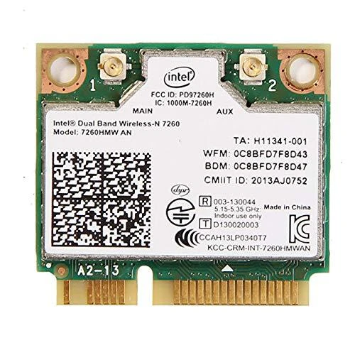 Karta jungiama į tinklą Intel DualBand Wireless-AC 7260 2x2 AC+BT HMC (7260.HMWWB.R)