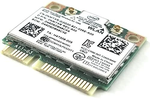 Karta jungiama į tinklą Intel DualBand Wireless-AC 7260 2x2 AC+BT HMC (7260.HMWWB.R)