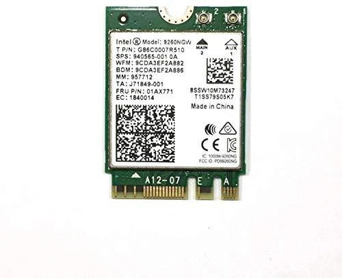 Intel 9260.NGWG tinklo plokštė WLAN / Bluetooth 1730 Mbit/ai Vidinis