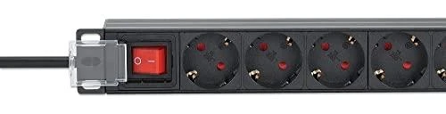 Intellinet 715133 Maitinimo juosta Rack 1U 9x Schuko lizdai, 4000W