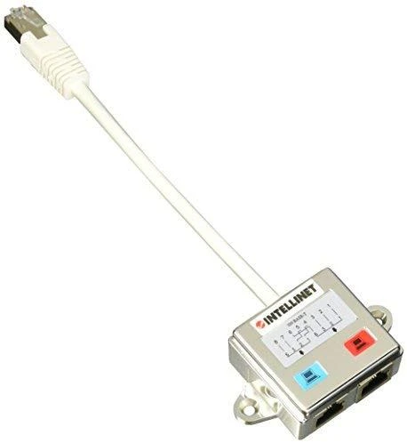 Intellinet 504195 kabelių sąsaja / invertavimo adapteris RJ-45 2x RJ-45 Sidabras