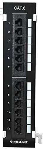 Intellinet 560269 Patch Panel naścienny Cat6 UTP 12x RJ45