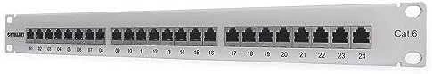 Lynx INTELLINET Patchpanel 1HE 24 prievadų Cat6 FTP grau
