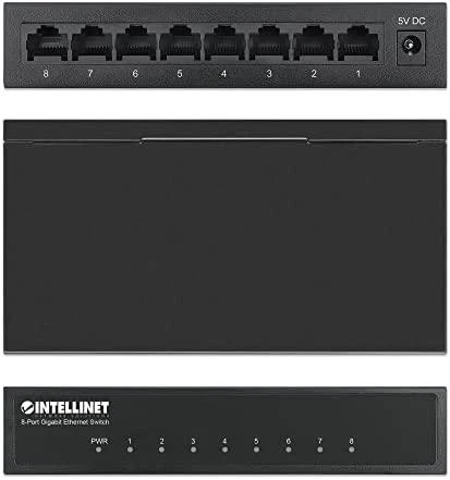 Šakotuvas Intellinet 530347 tinklo komutatorius Gigabit Ethernet (10/100/1000) Juoda
