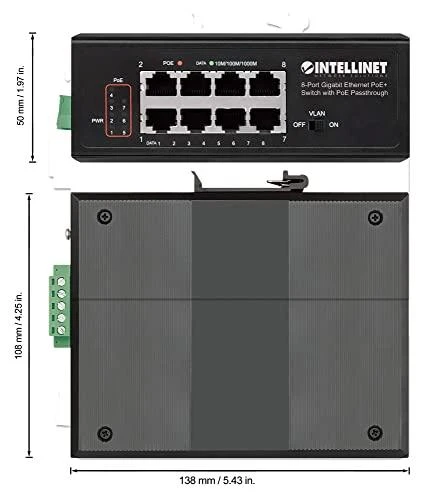 Šakotuvas Switch Intellinet Network Solutions Railmount Gigabit (561624)